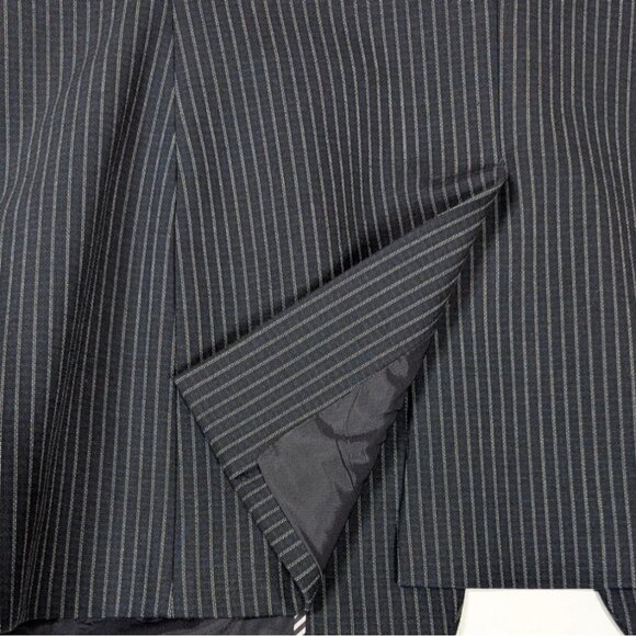 Banana Republic Long & Lean Pinstripe Blazer Womens Size 12 Academia Business - Picture 9 of 11